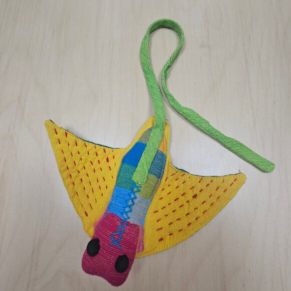 Stuffed Animal Toys Handmade Natural Cotton Fabric and Safety Tested | Manta Ray - Picture 1 of 3